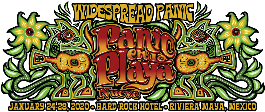 Widespread Panic Panicenla Playa Nueve Event Poster PNG