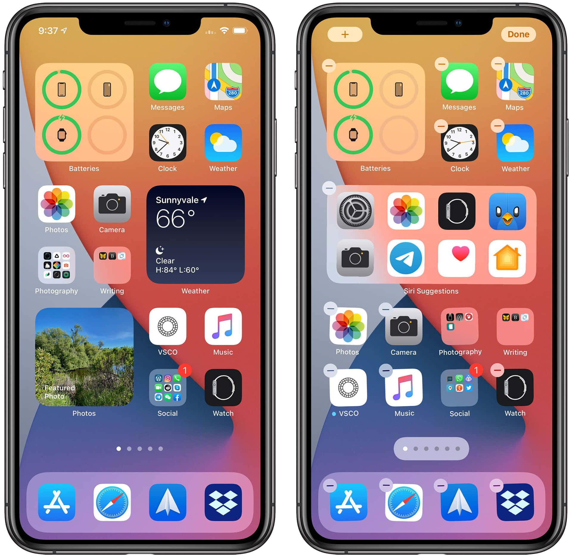 a view of the iphone xr and iphone xs