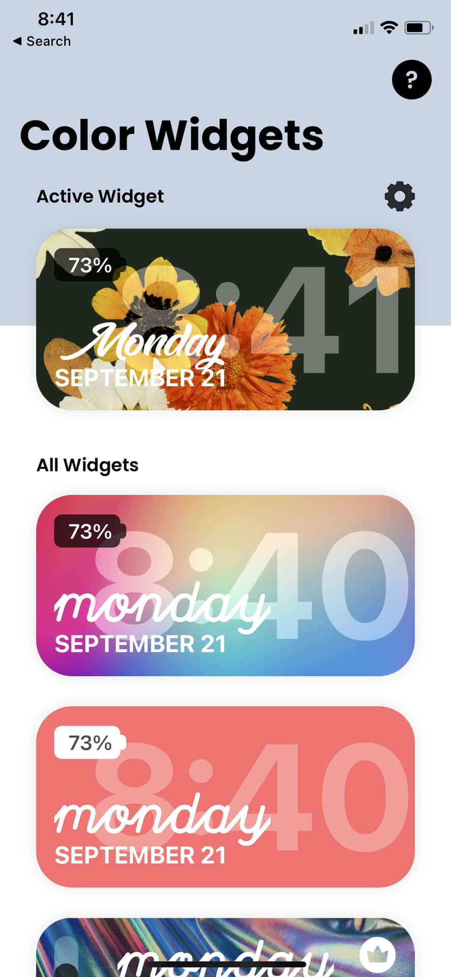 color widgets - apk screenshot