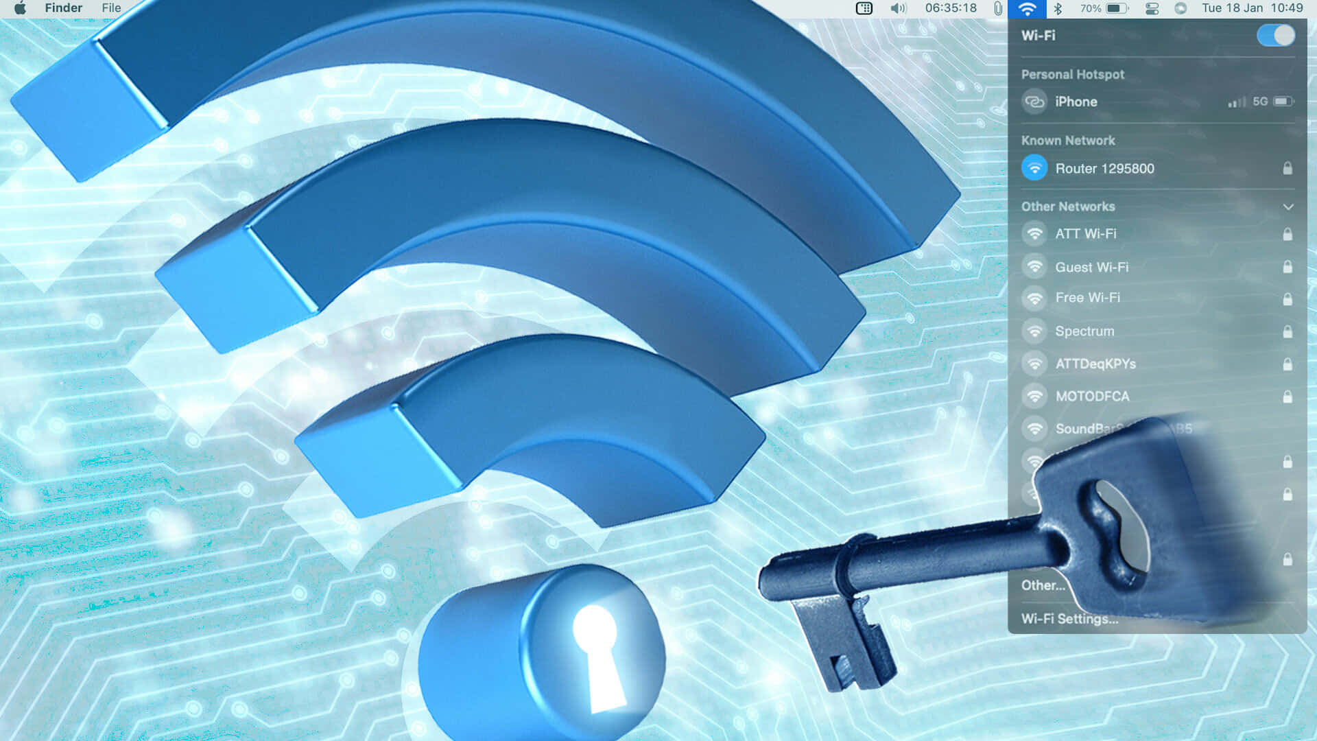 Take advantage of the high-speed benefits of Wi-Fi Wallpaper