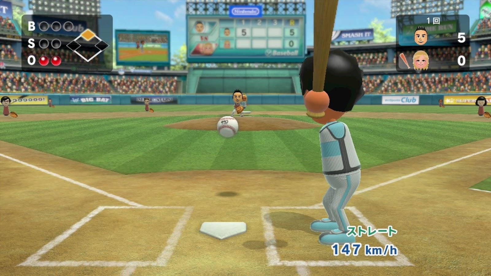 Wii Sports Baseball Game Wallpaper