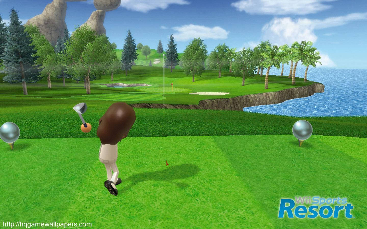 Wii Sports Golf Video Game Wallpaper