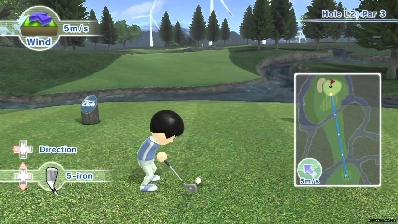 Wii Sports Resort Golf Simulation Game Wallpaper