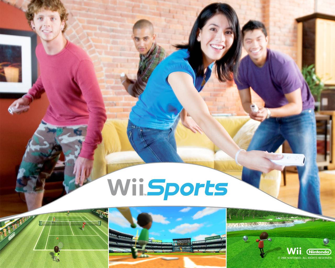 Wii Sports Video Game Players Wallpaper