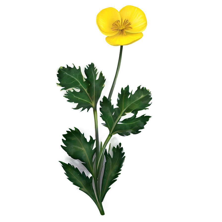 Wild Buttercup Illustration Png Ttd66 PNG