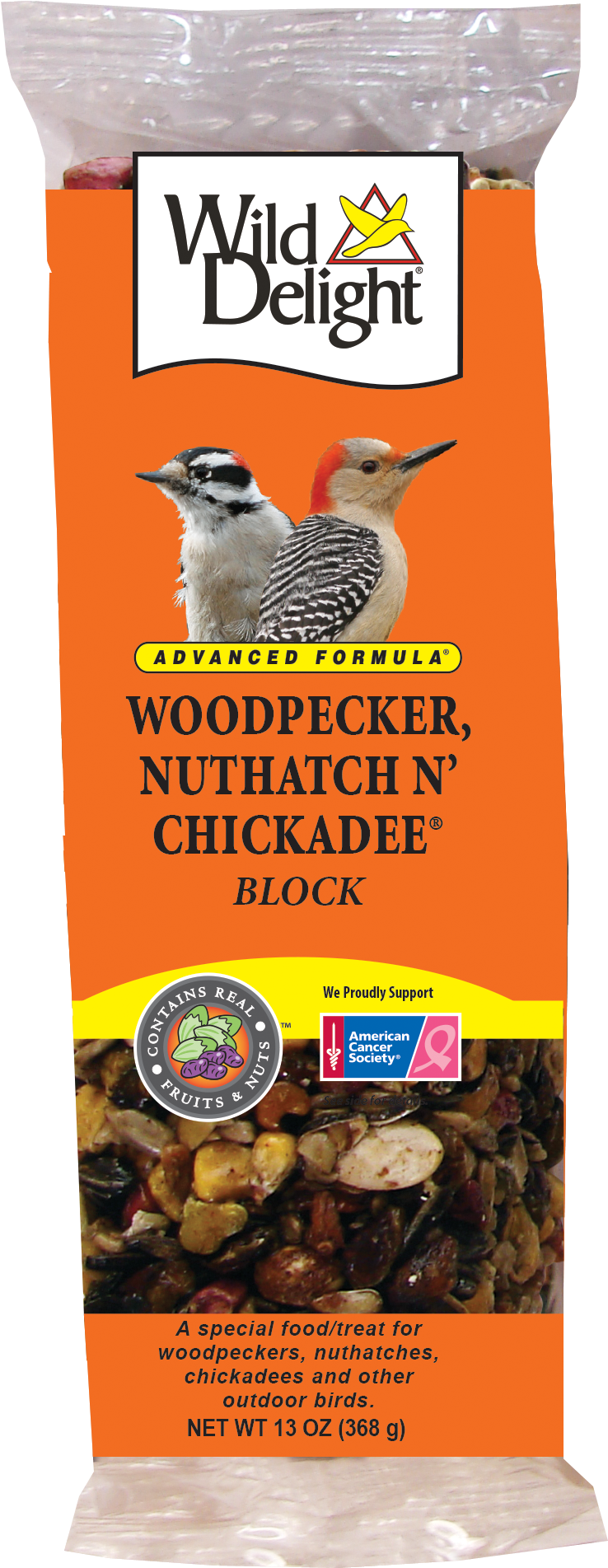 Wild Delight Woodpecker Nuthatch Chickadee Block PNG