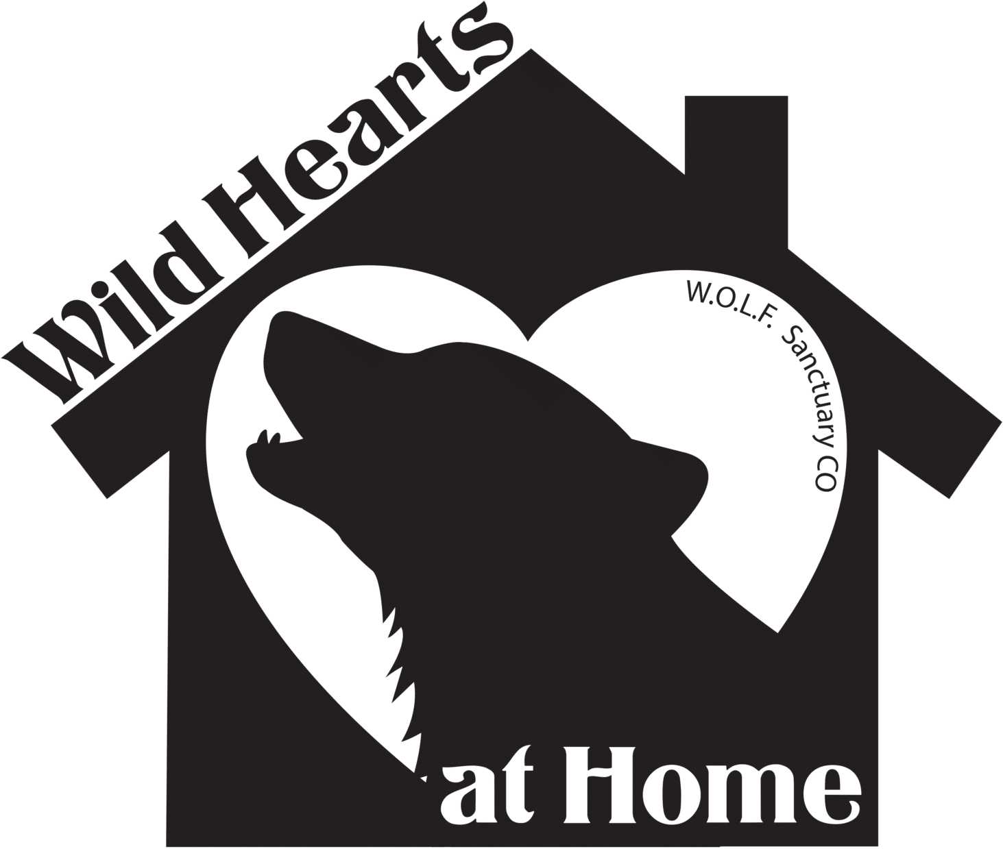 Wild Hearts Wolf Sanctuary Logo PNG