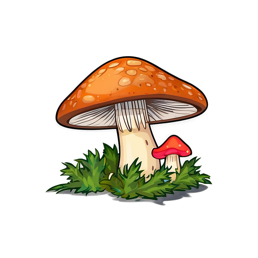 Wild Mushroom Cartoon Png 06272024 PNG