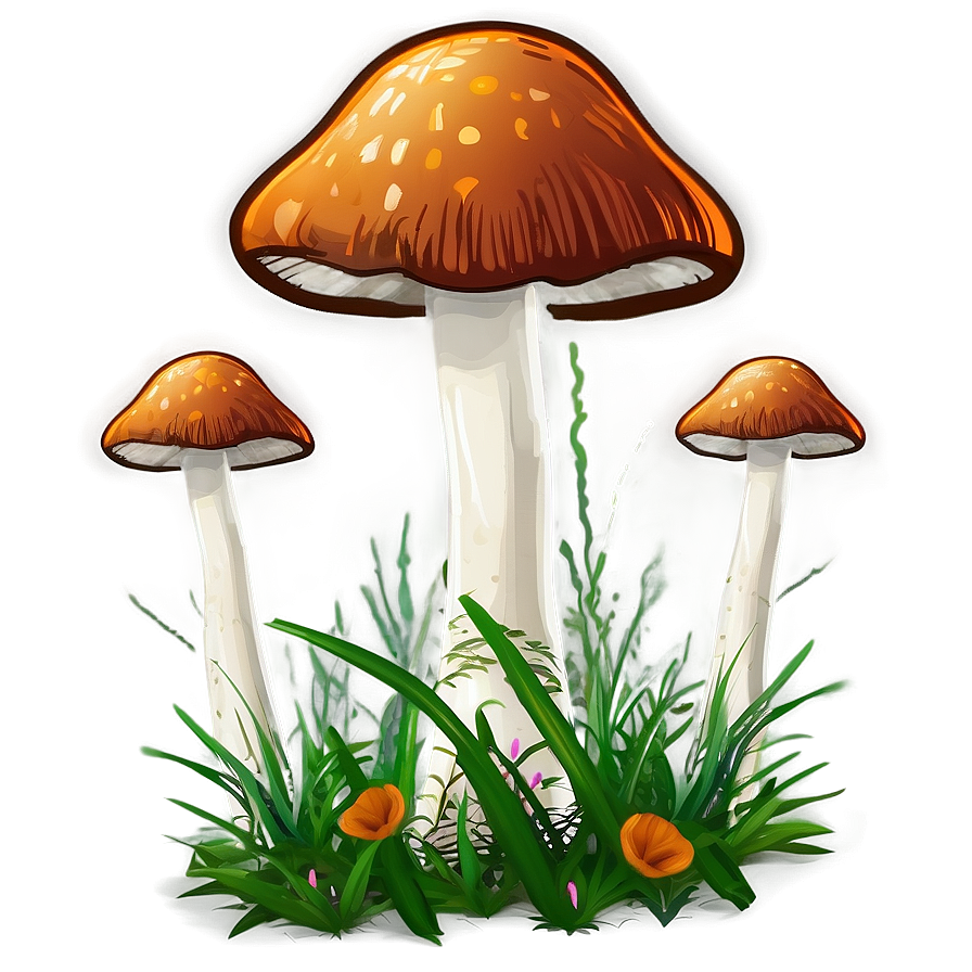 Wild Mushroom Cartoon Png Kke23 PNG