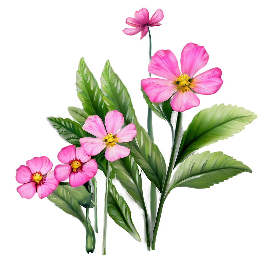 Wild Pink Flowers Png 46 PNG