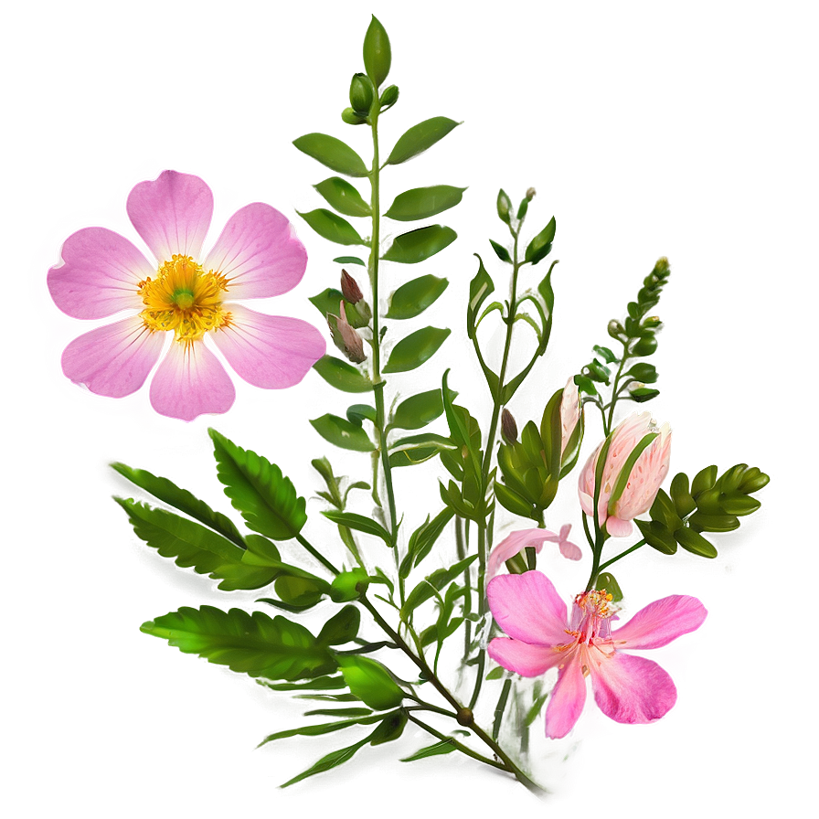 Wild Pink Flowers Png Tco91 PNG