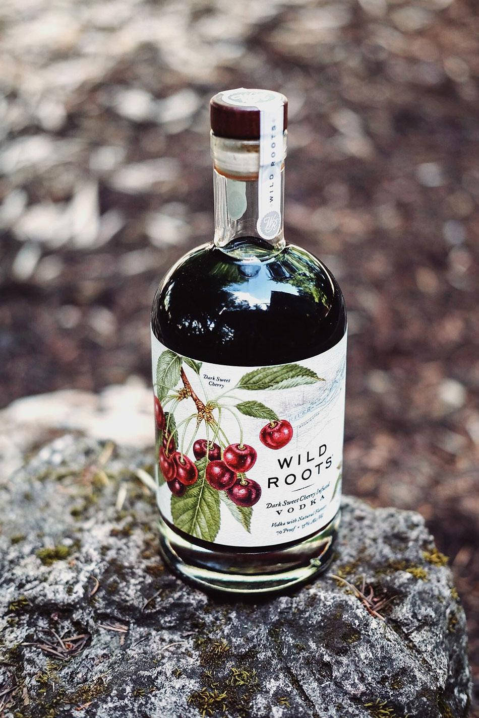 Wild Roots Dark Sweet Cherry Vodka Wallpaper