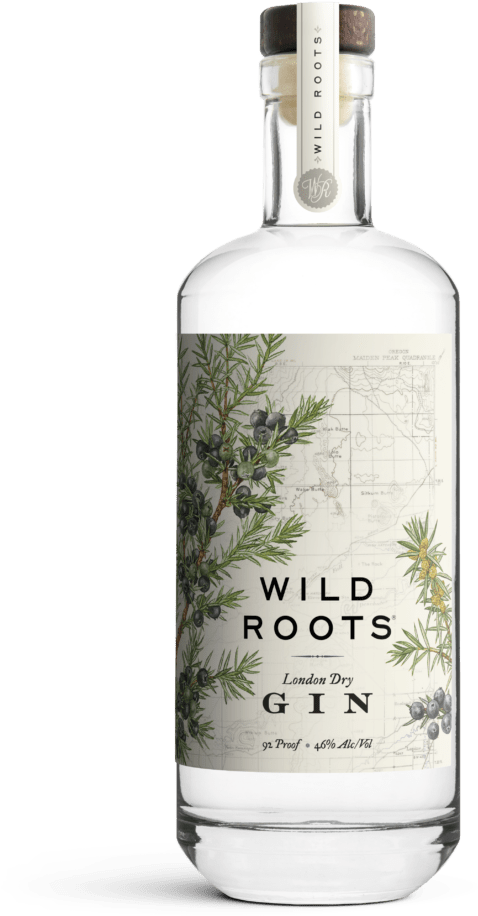 Wild Roots Gin Bottle PNG