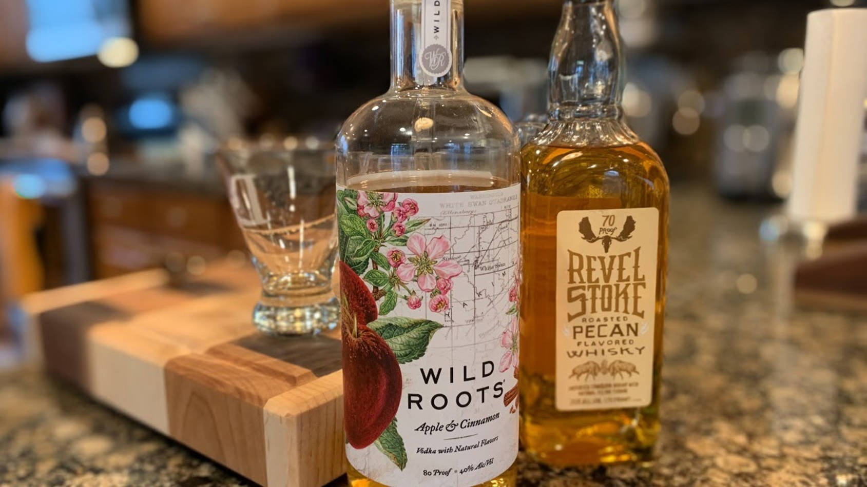 Wild Roots Vodka And Revel Stoke Whiskey Wallpaper