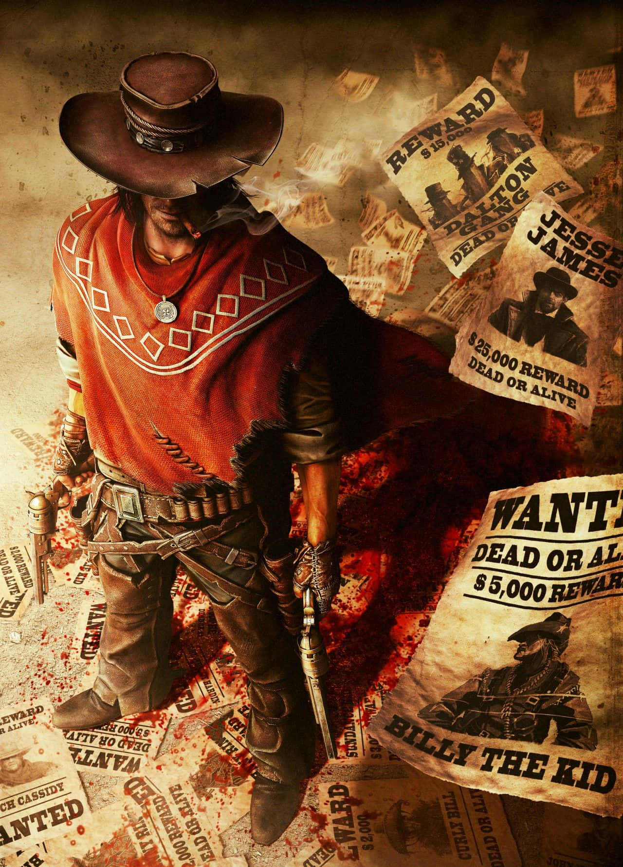 Wildwest-cowboy. Wallpaper