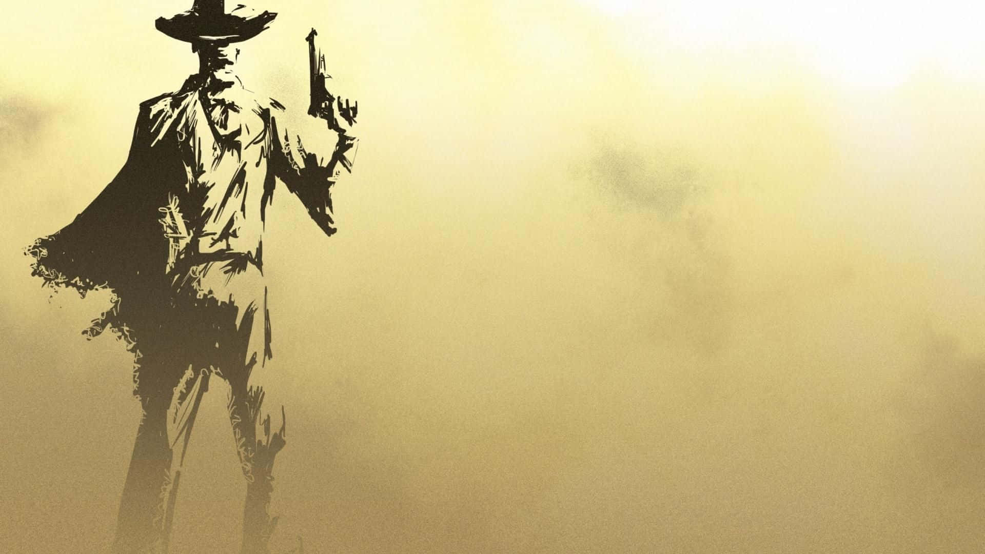 Cowboysin Einer Authentischen Wildwest-umgebung