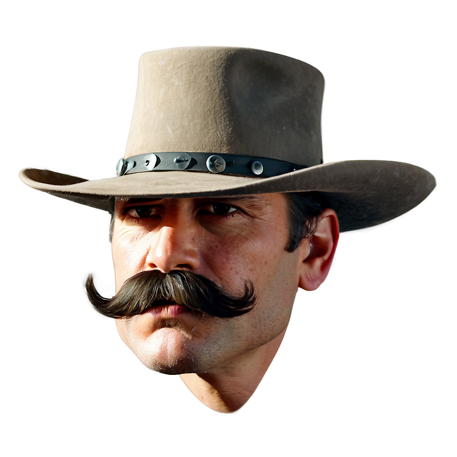 Wild West Mustache Png 05042024 PNG