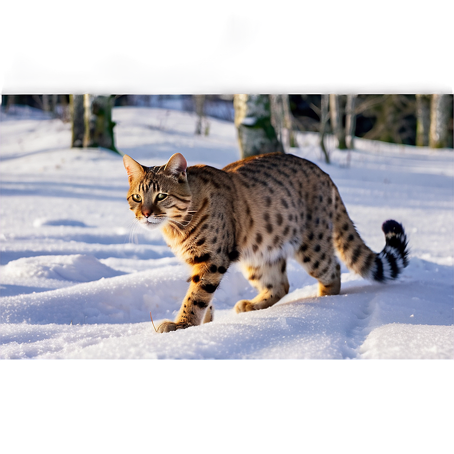 Wildcat In Snow Png Dyb91 PNG