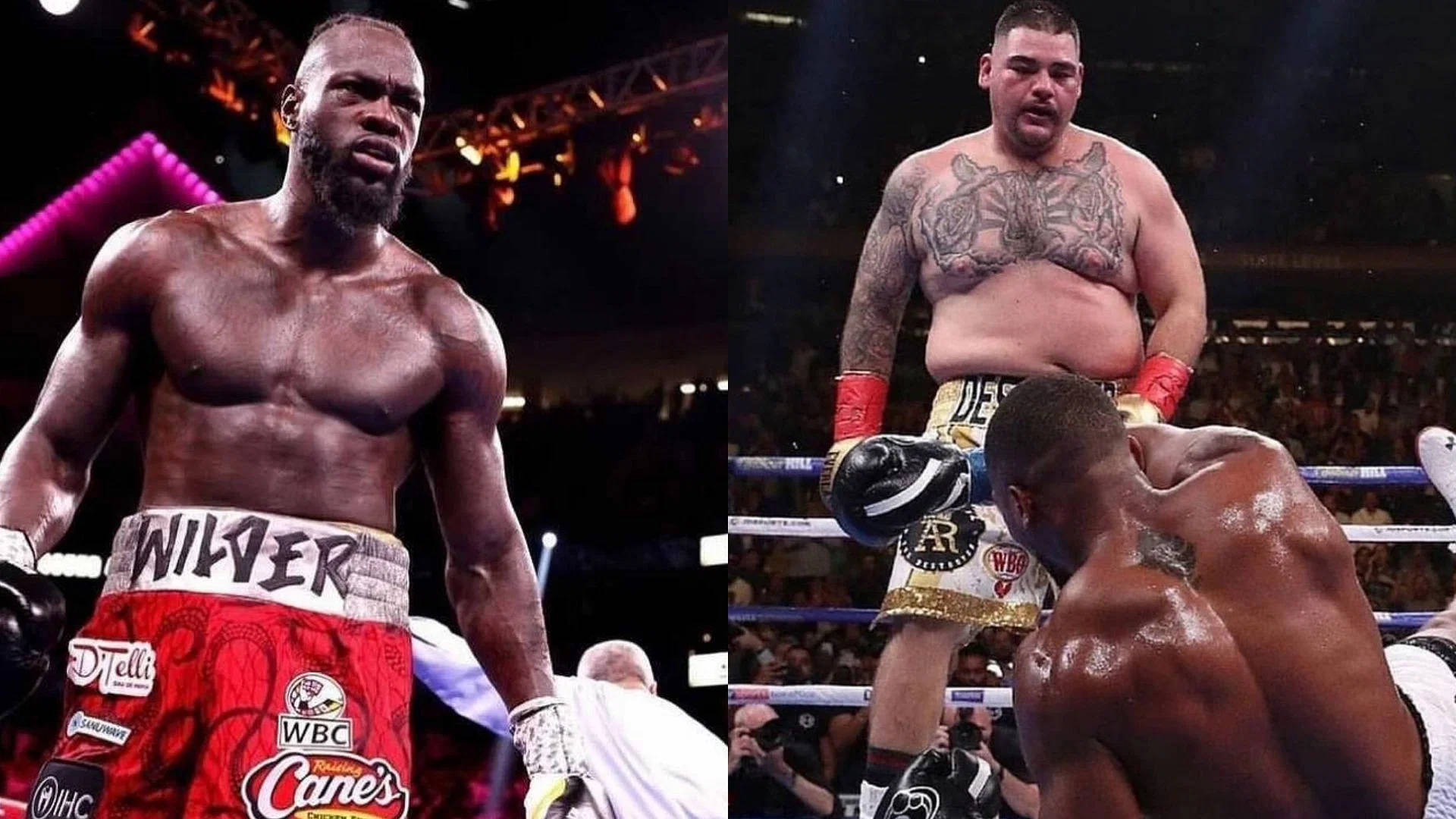 Wilder And Andy Ruiz Collage