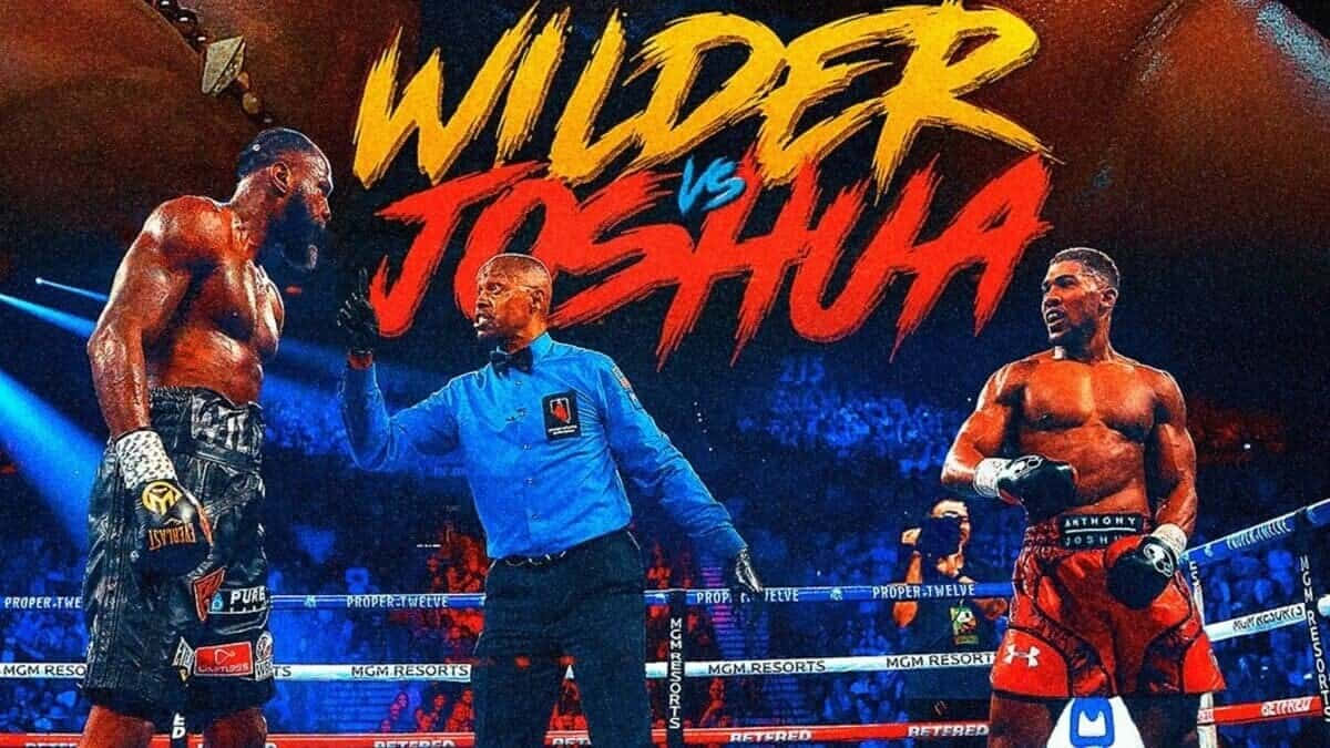 Wildervs Joshua Boxing Match Wallpaper