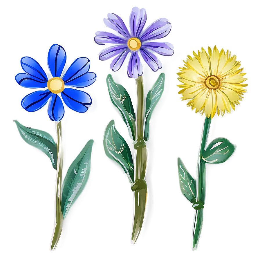 Wildflower Garden Delight Png Aun13 PNG