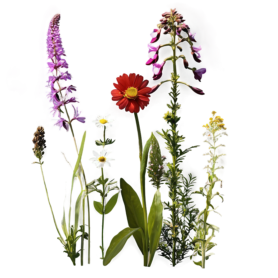 Wildflower Meadow Panoramic Png 13 PNG