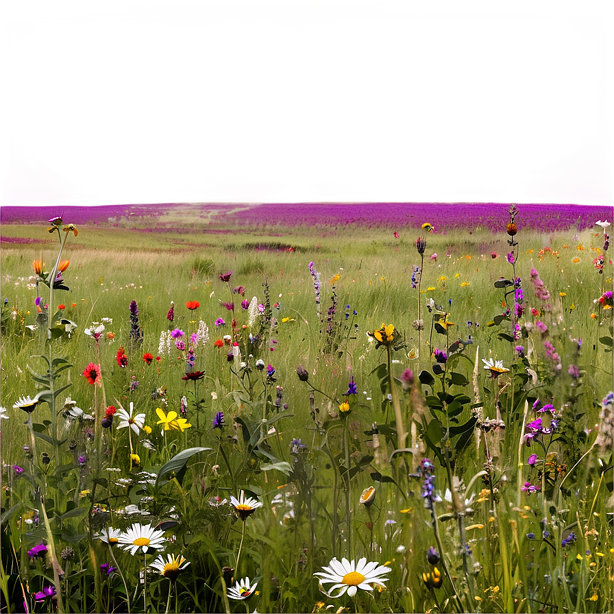 Wildflower Meadow Panoramic Png 36 PNG