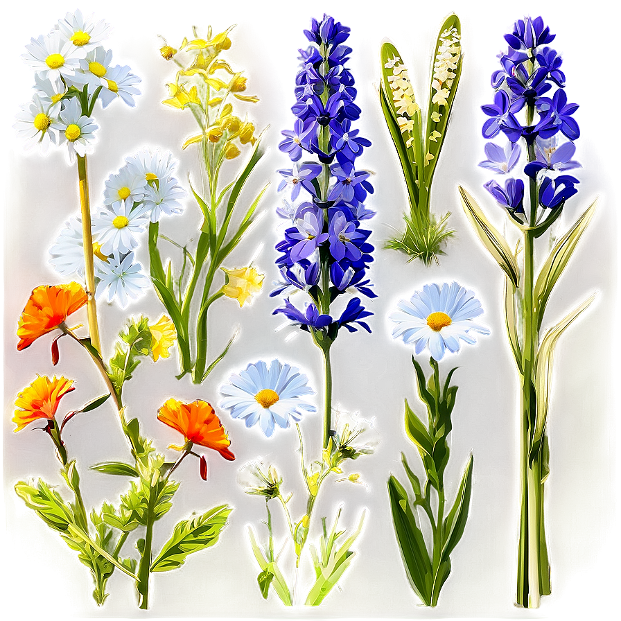 Wildflower Meadows Spring Png 06272024 PNG