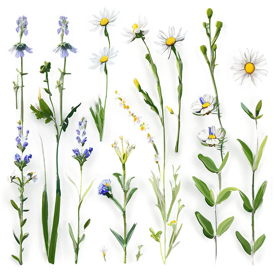 Wildflower Meadows Spring Png 06272024 PNG