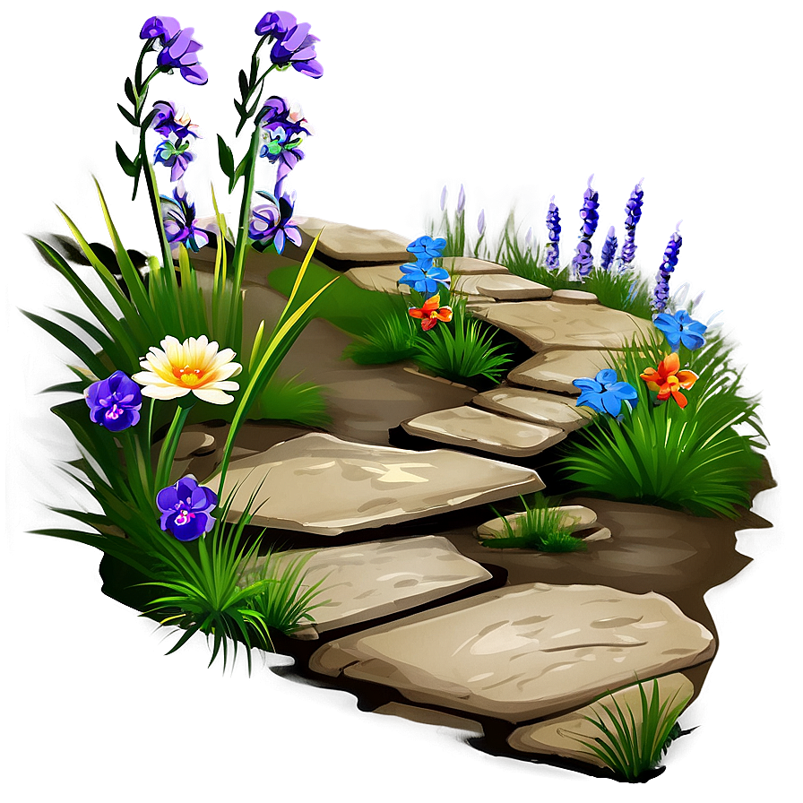 Wildflower Pathway Charm Png 06202024 PNG