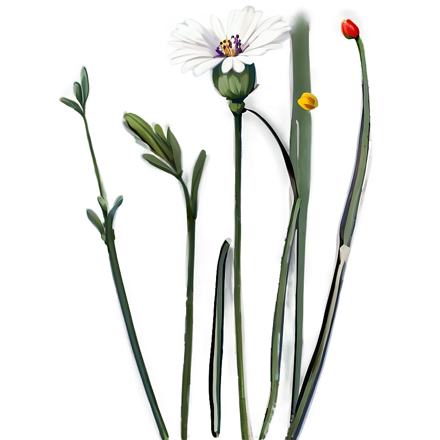 Wildflower Stem Png Vbj PNG