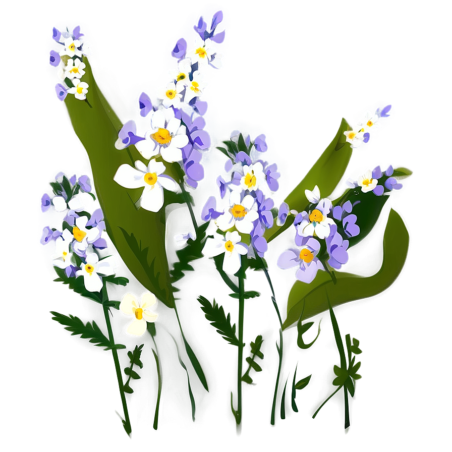 Wildflower Transparent Illustration Png 05252024 PNG