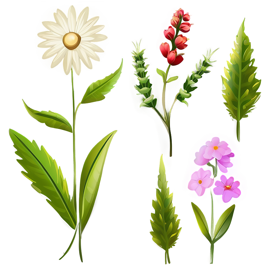 Wildflower Transparent Illustration Png 75 PNG