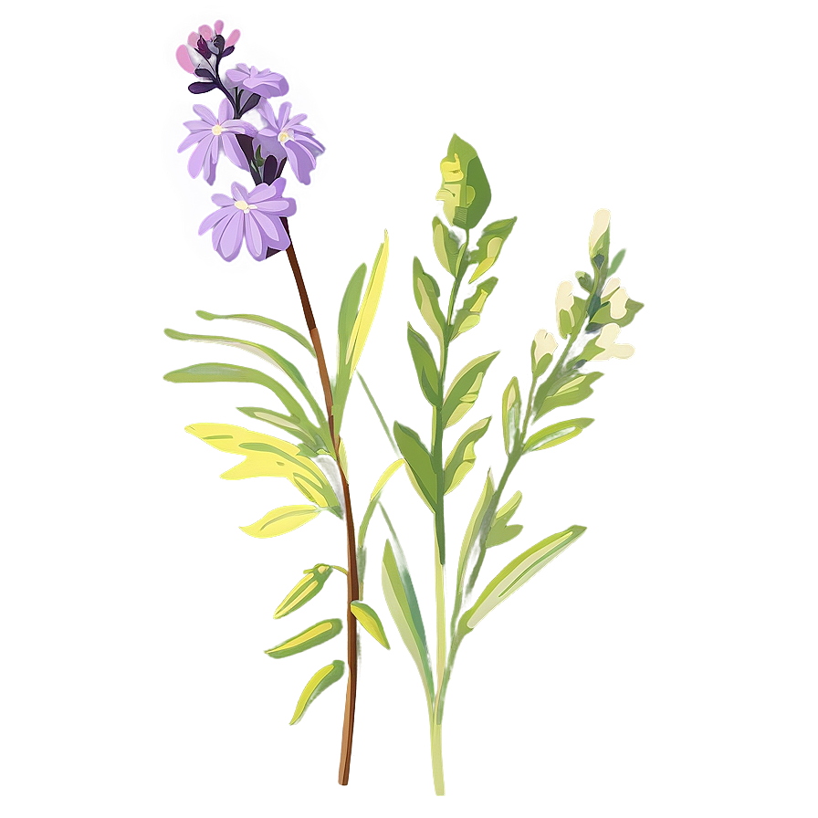 Wildflower Transparent Illustration Png Kjn PNG