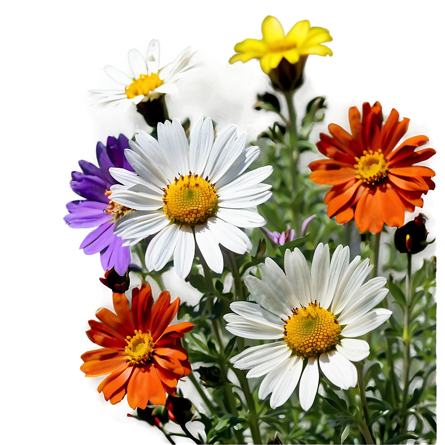 Wildflowers In Full Color Png 58 PNG