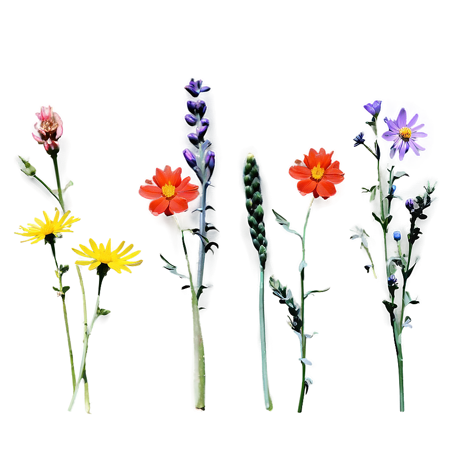 Wildflowers In Full Color Png Lht PNG