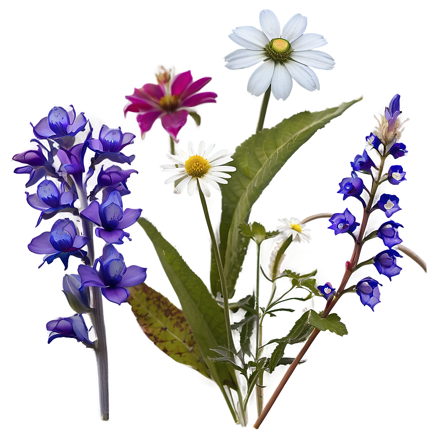 Wildflowers In Soft Light Png Cwi1 PNG