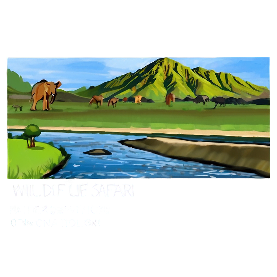 Wildlife Safari Adventure Png Tfq11 PNG