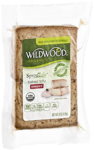 Wildwood Organic Sprouted Baked Tofu PNG