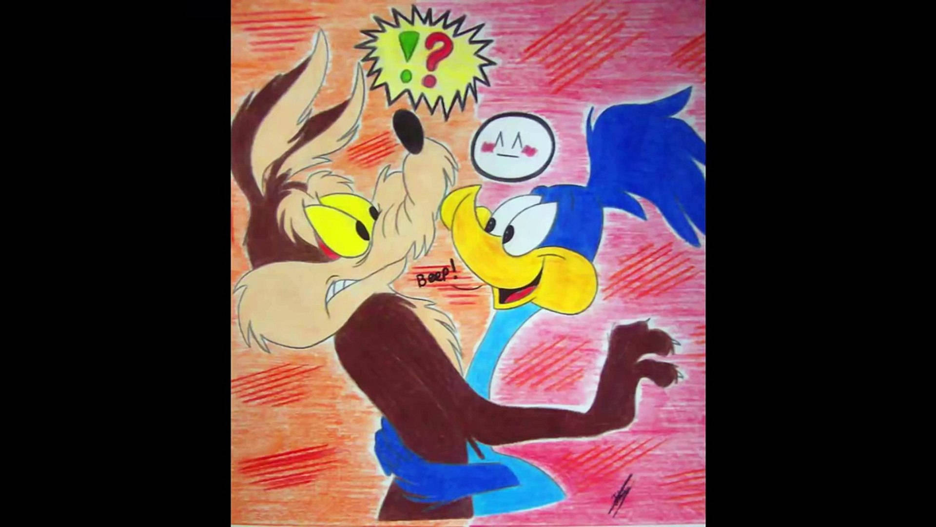 Wile E Coyote And Road Runner Drawing Wallpaper