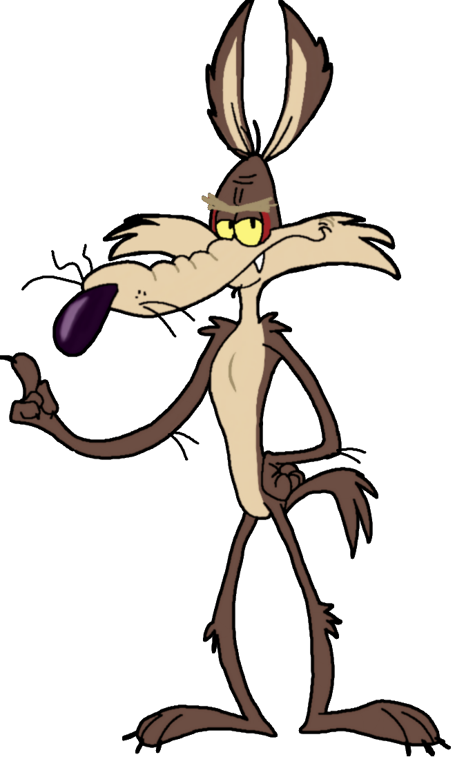 Wile E Coyote Standing Pose PNG