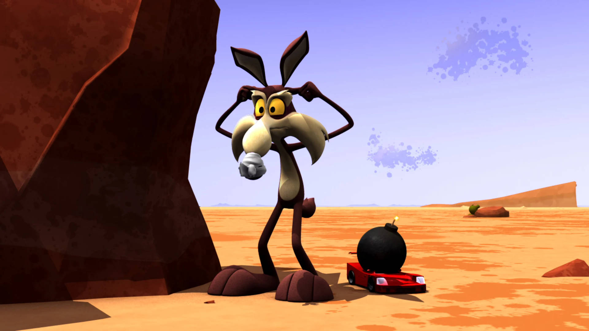 Wile E Coyote With Bomb Wallpaper