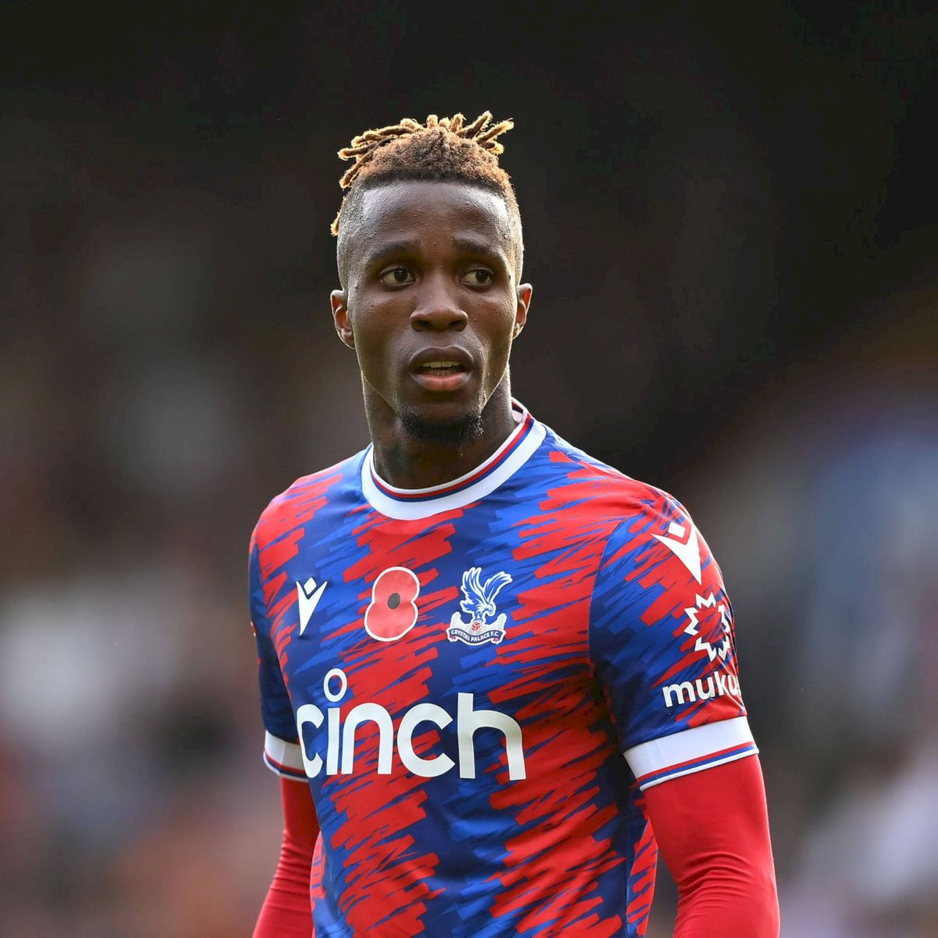 Wilfried Zaha With His Hair Up Wallpaper