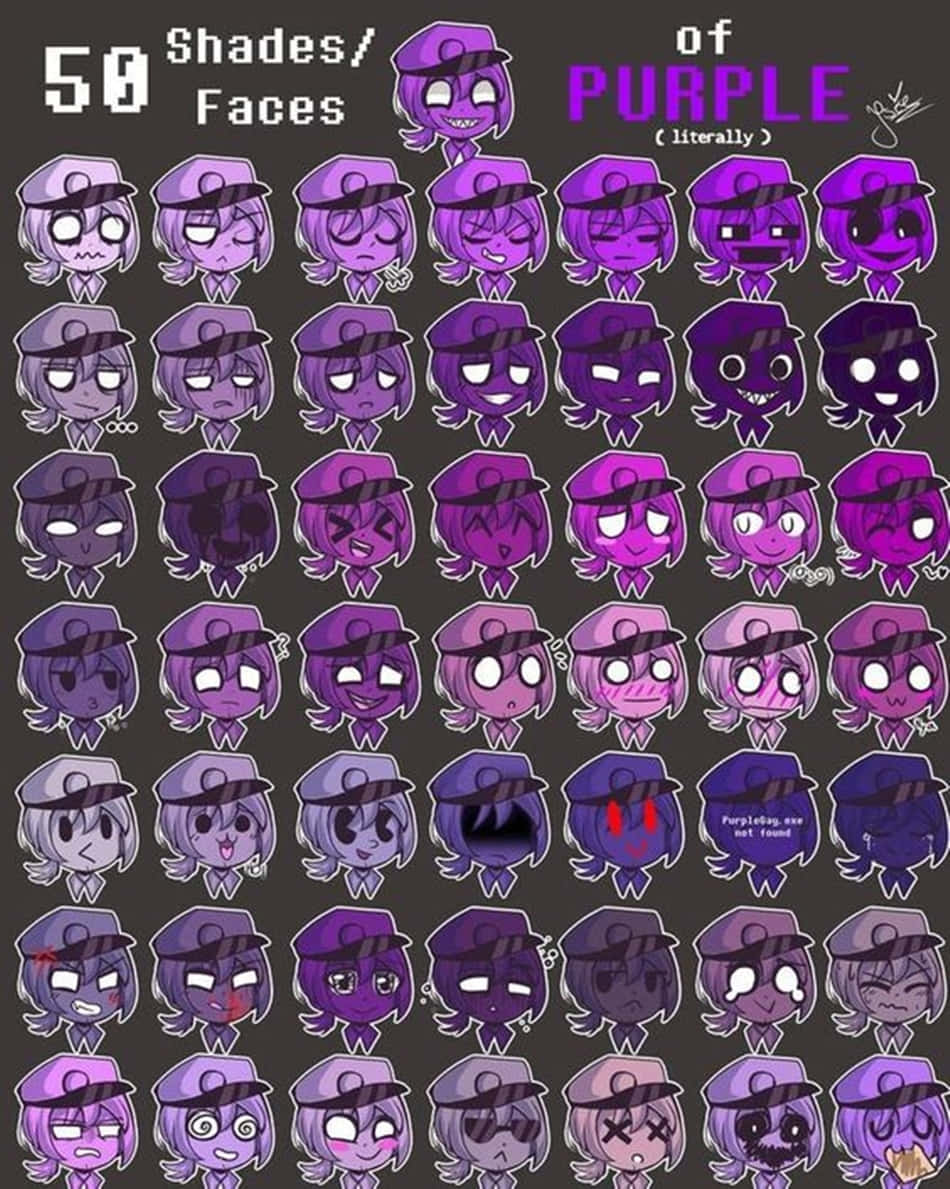 William Afton Five Nights ved Freddy's Chibi Tapet Wallpaper
