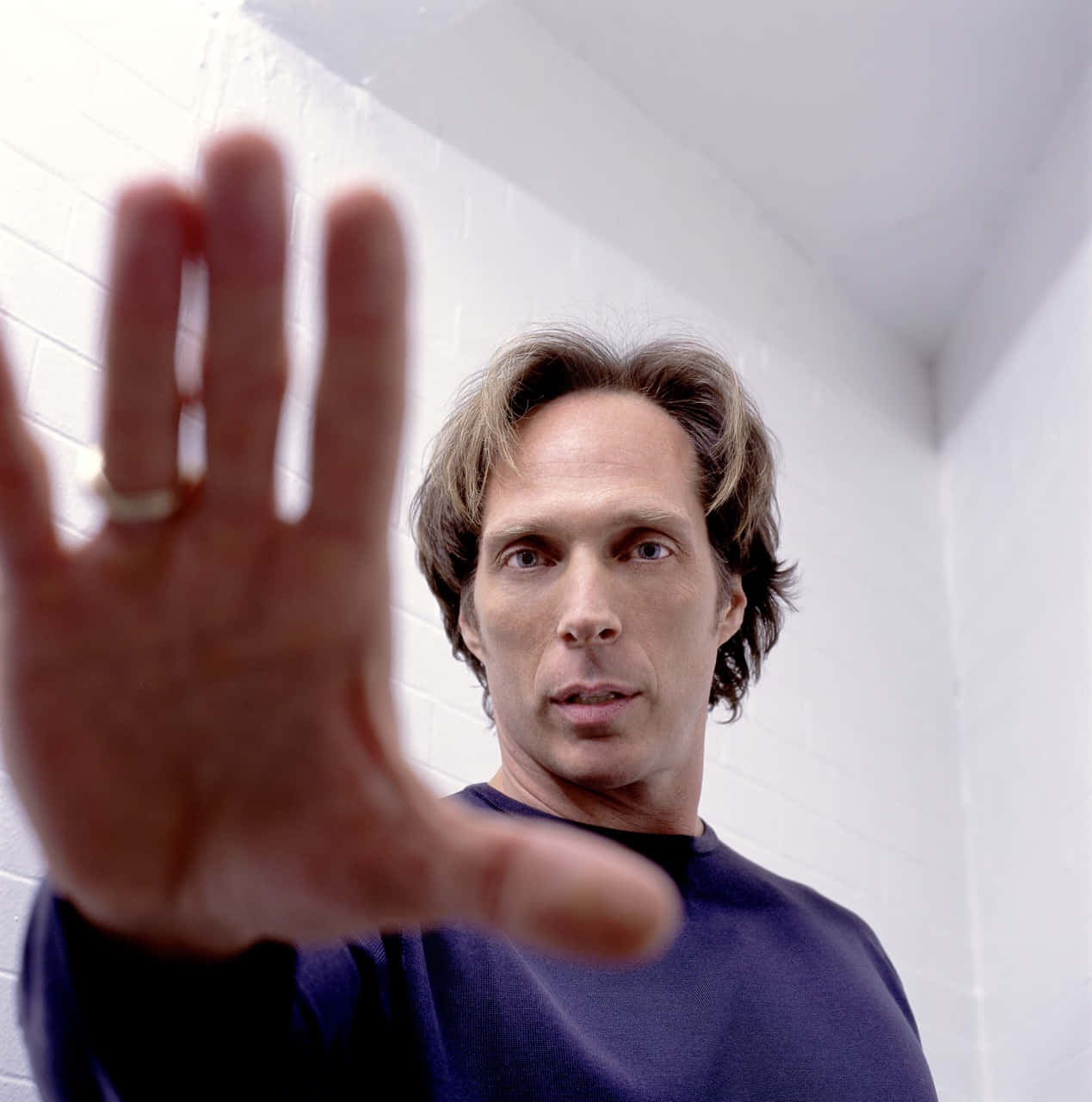 William Fichtner Posing for a Portrait Wallpaper