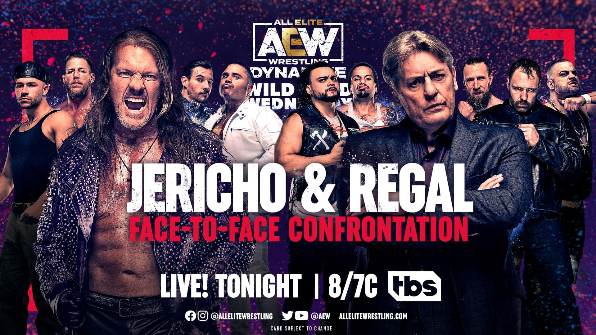 Williamregal Chris Jericho Aew Dynamite: William Regal Chris Jericho Aew Dynamite. (in German, Since These Are Proper Names, They Would Not Be Translated. The Sentence Refers To Potential Options For A Computer Or Mobile Wallpaper Featuring Wrestlers And A Tv Show.) Wallpaper