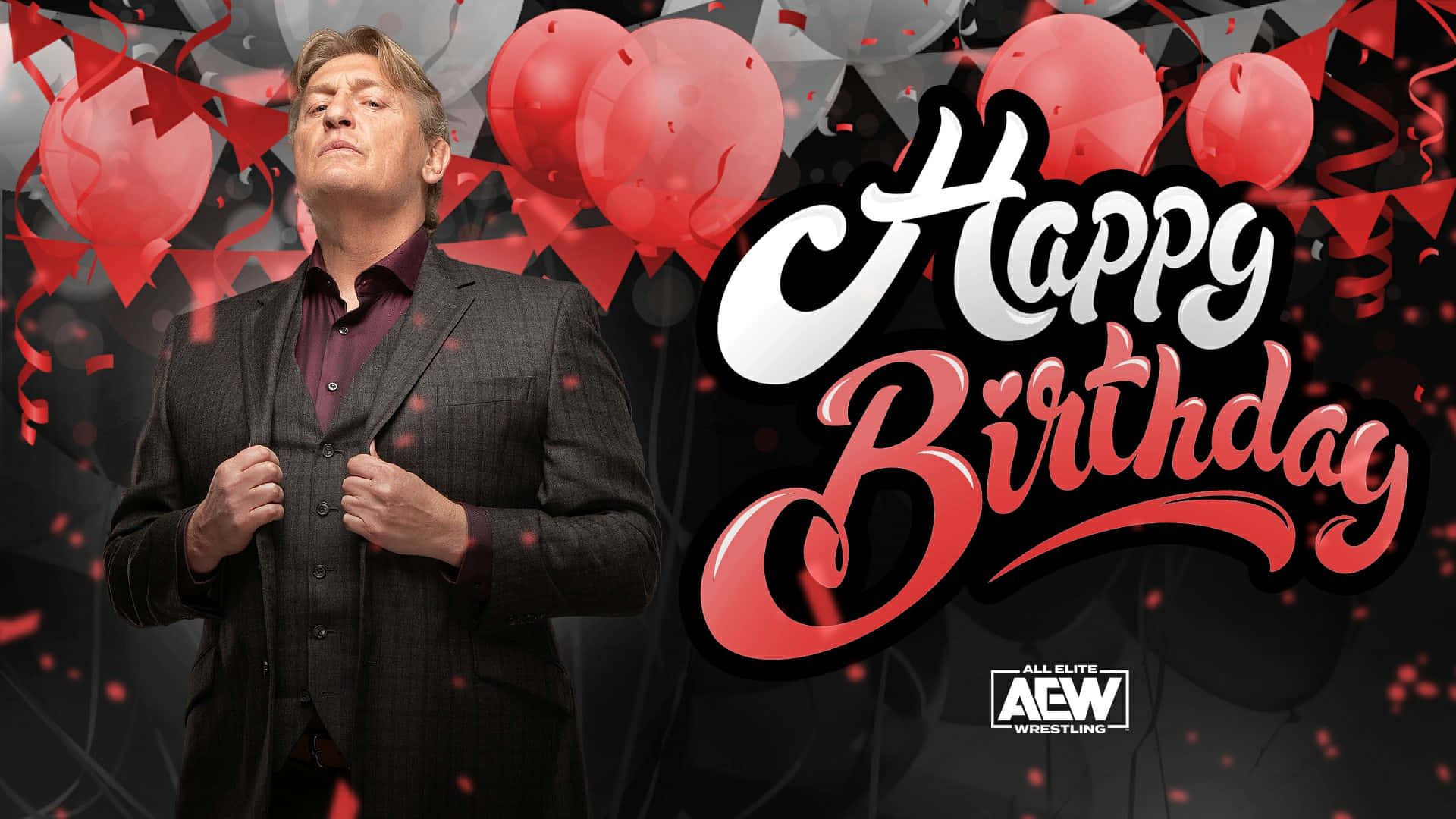 William Regal WWE Wrestler Happy Birthday Greeting Wallpaper