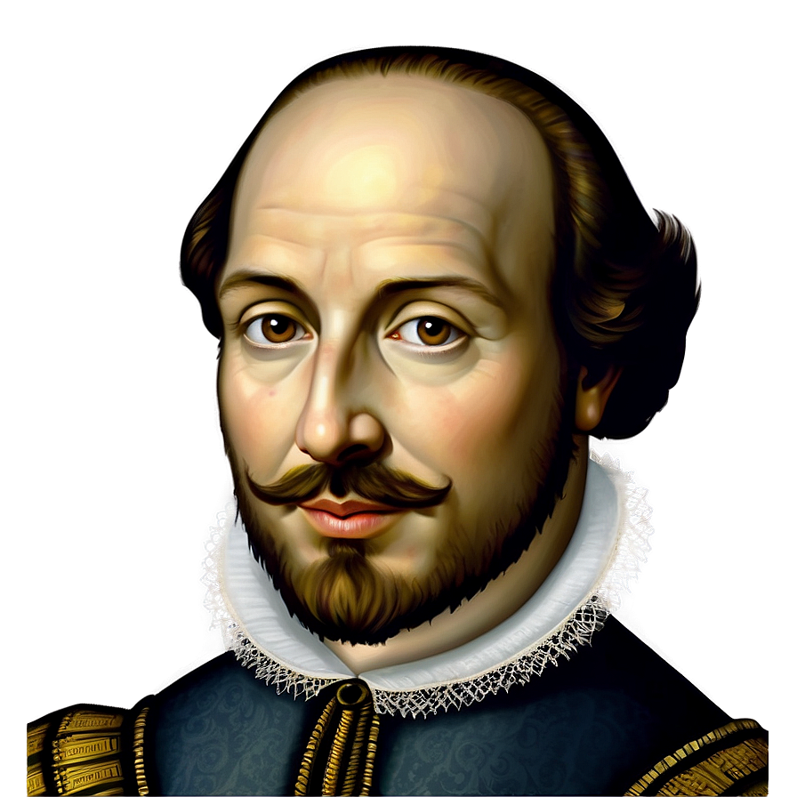 William Shakespeare Illustration Png Fig PNG