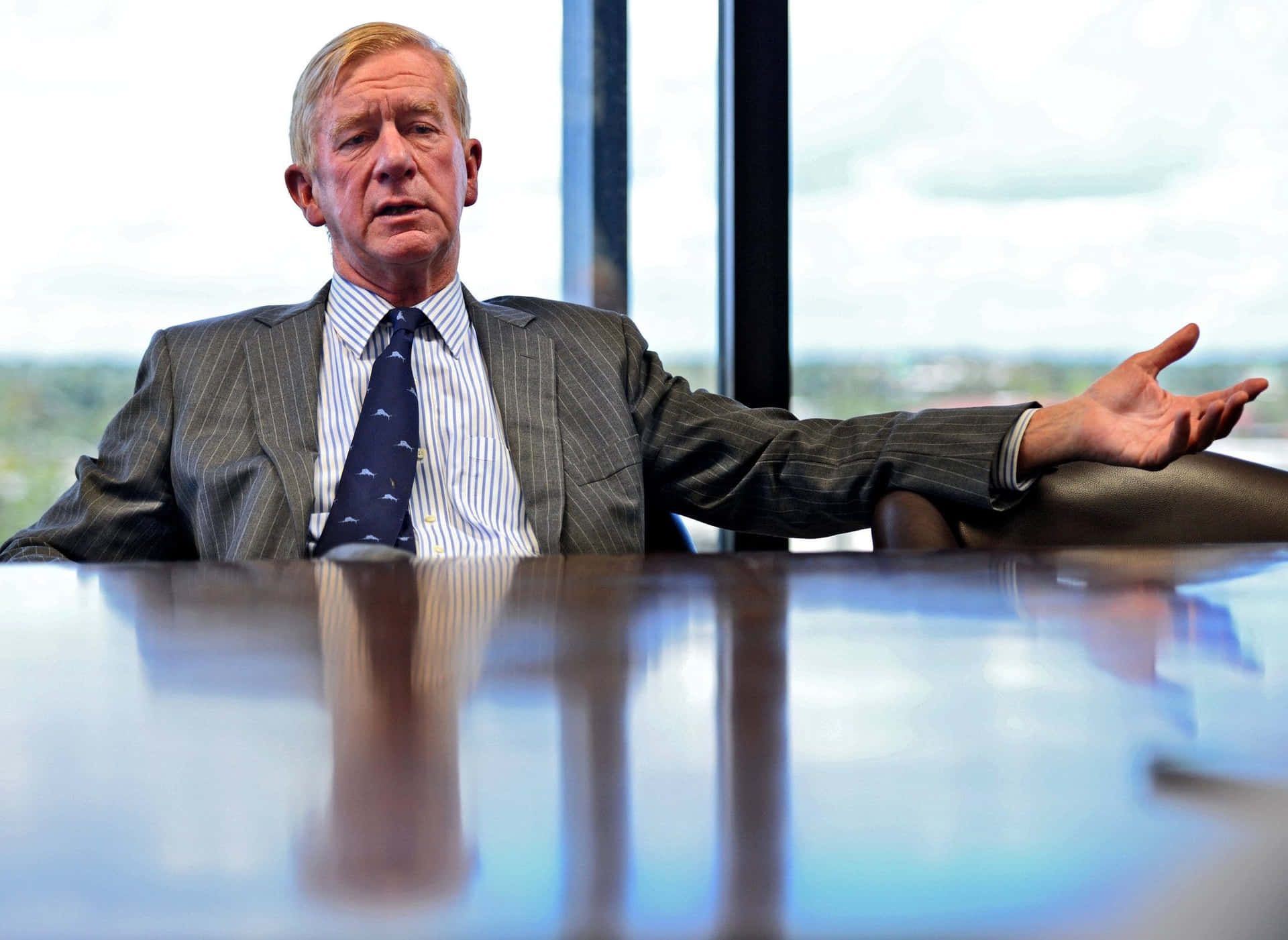 William Weld At A Long Table Wallpaper