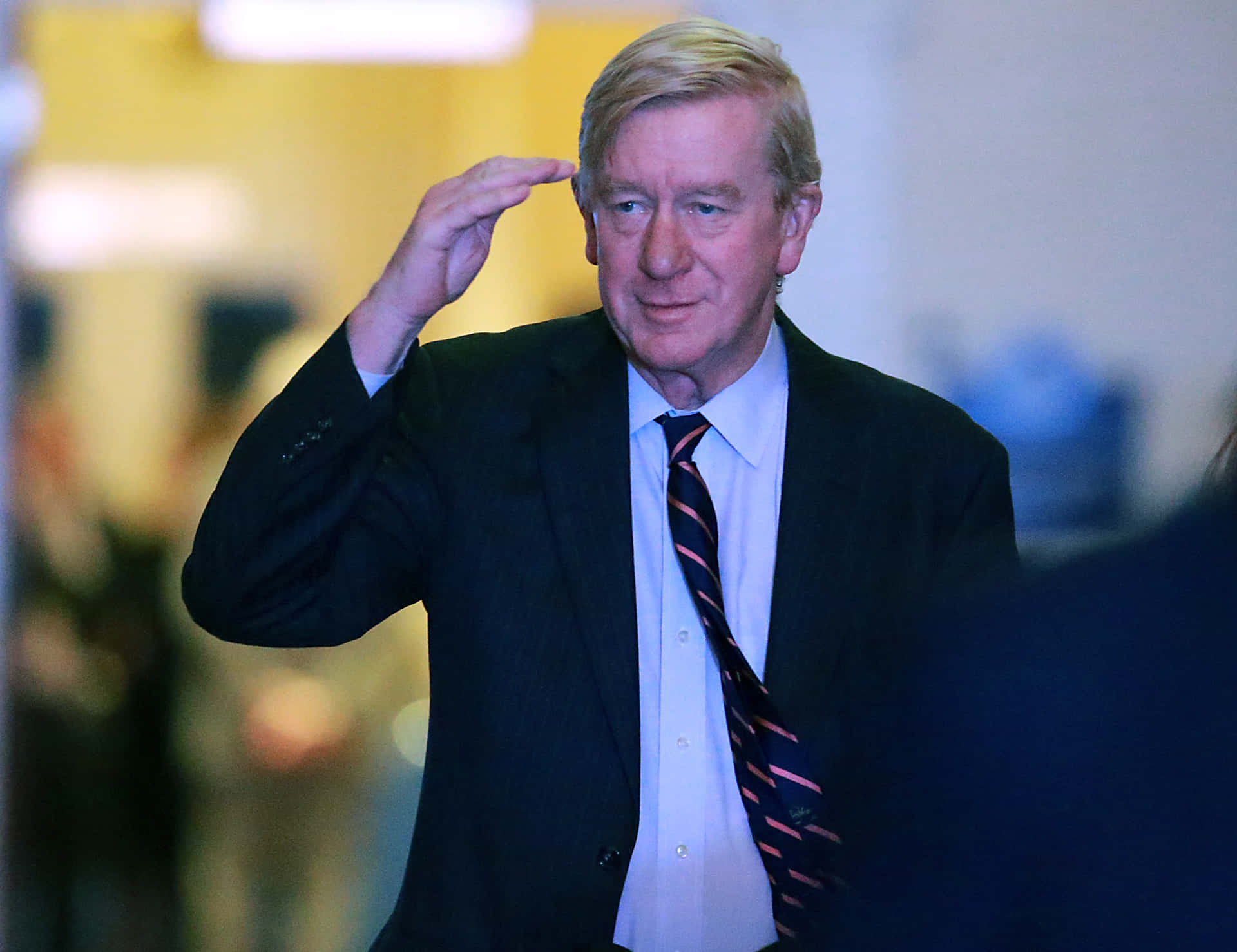 William Weld Giving A Salute Wallpaper